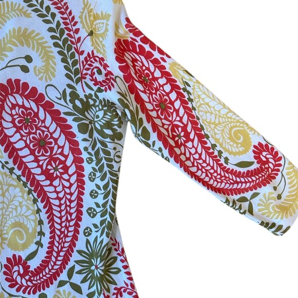 J McLaughlin paisley quarter sleeve sweater - Picture 8 of 8